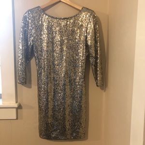 Vintage Low Back Sequin Party Dress from the ‘80s